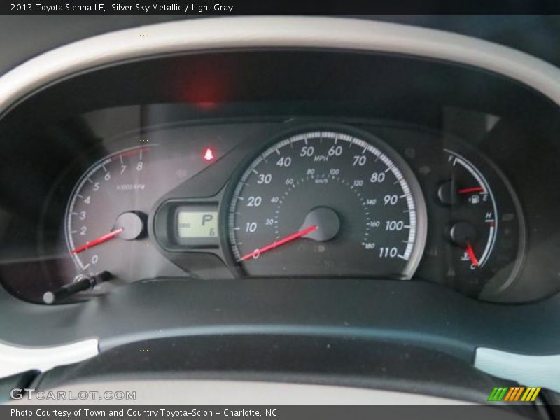  2013 Sienna LE LE Gauges