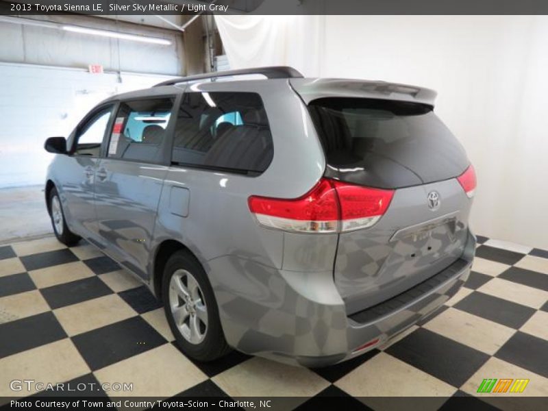 Silver Sky Metallic / Light Gray 2013 Toyota Sienna LE