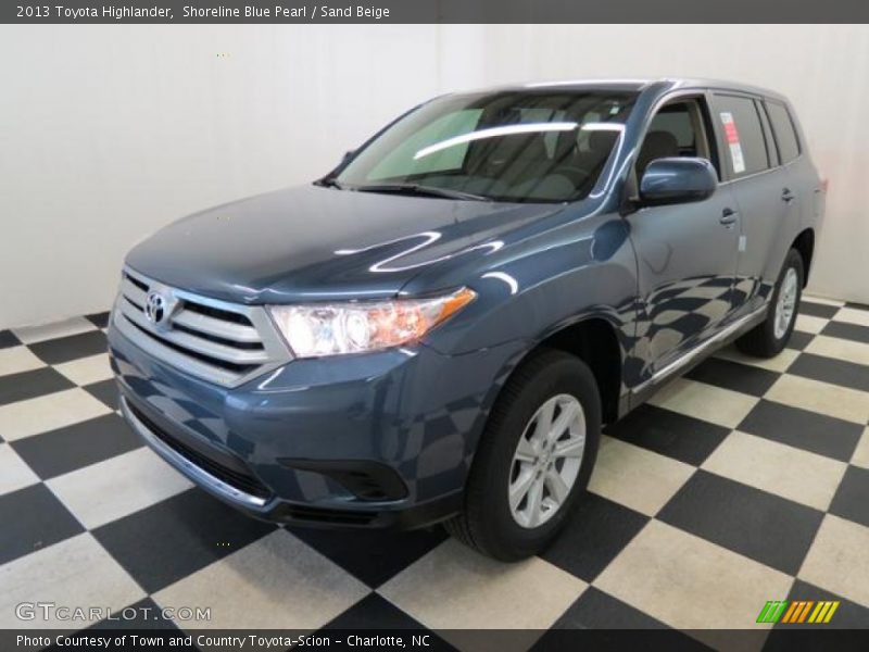 Shoreline Blue Pearl / Sand Beige 2013 Toyota Highlander