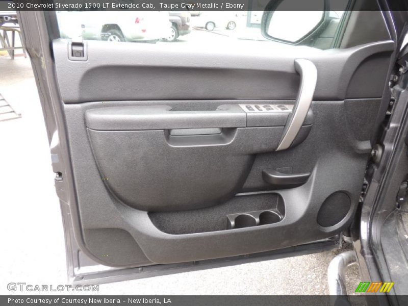 Taupe Gray Metallic / Ebony 2010 Chevrolet Silverado 1500 LT Extended Cab