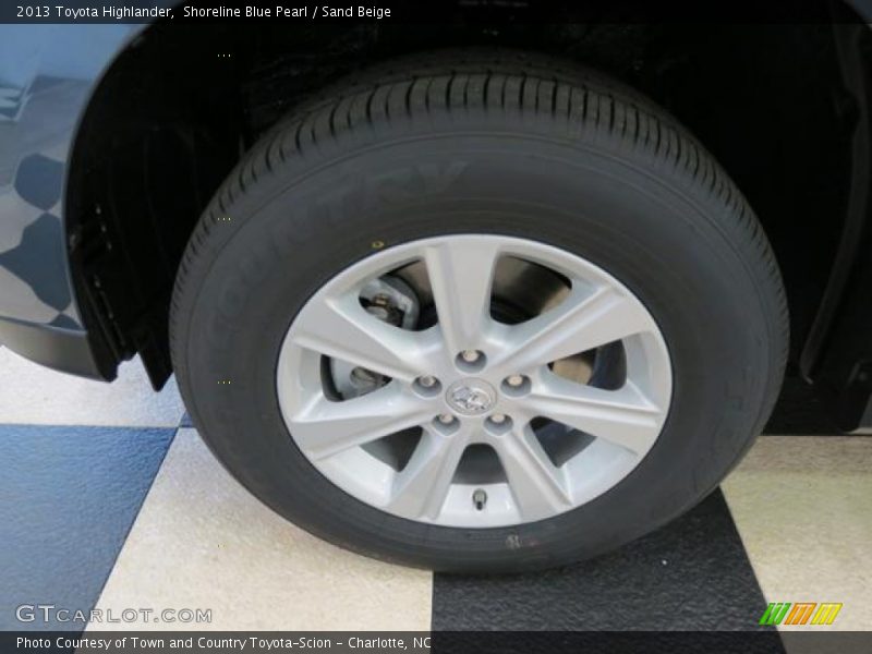 Shoreline Blue Pearl / Sand Beige 2013 Toyota Highlander