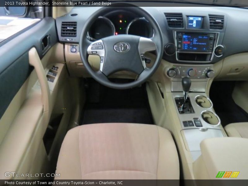 Shoreline Blue Pearl / Sand Beige 2013 Toyota Highlander