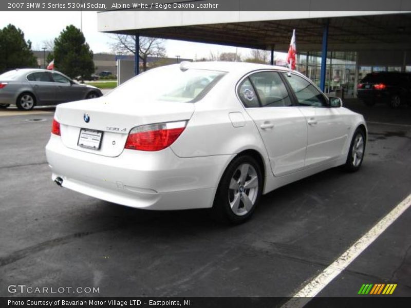 Alpine White / Beige Dakota Leather 2007 BMW 5 Series 530xi Sedan