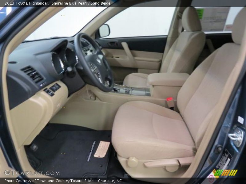 Shoreline Blue Pearl / Sand Beige 2013 Toyota Highlander