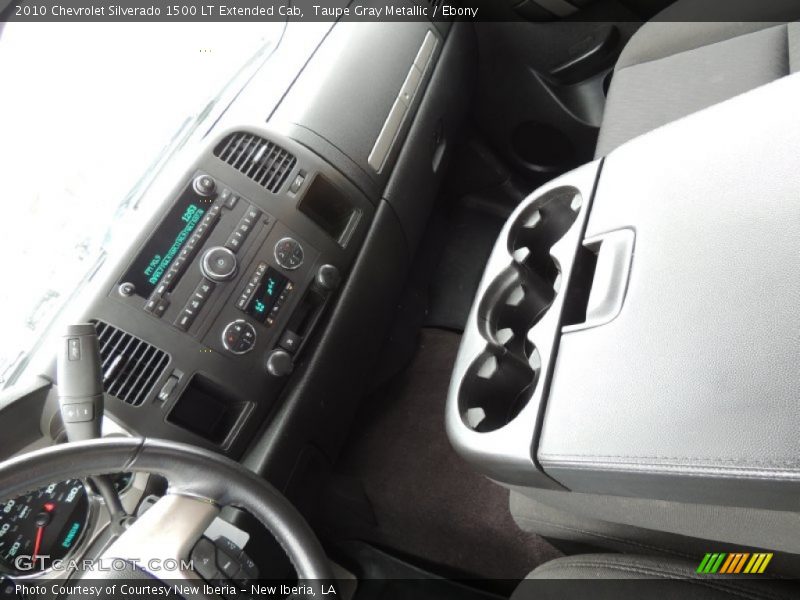 Taupe Gray Metallic / Ebony 2010 Chevrolet Silverado 1500 LT Extended Cab