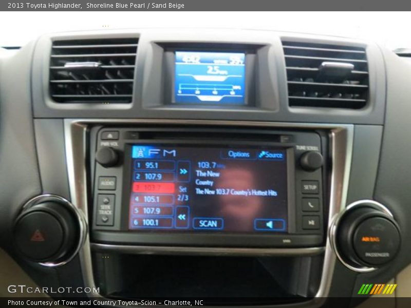 Shoreline Blue Pearl / Sand Beige 2013 Toyota Highlander