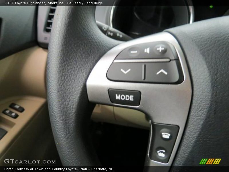 Shoreline Blue Pearl / Sand Beige 2013 Toyota Highlander