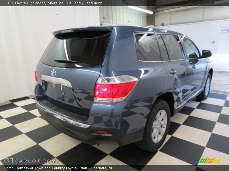 Shoreline Blue Pearl / Sand Beige 2013 Toyota Highlander