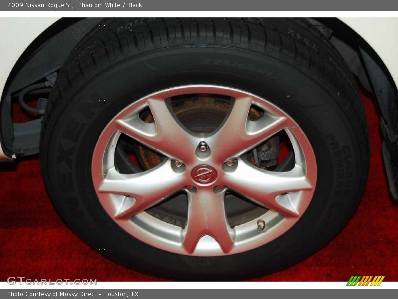 Phantom White / Black 2009 Nissan Rogue SL