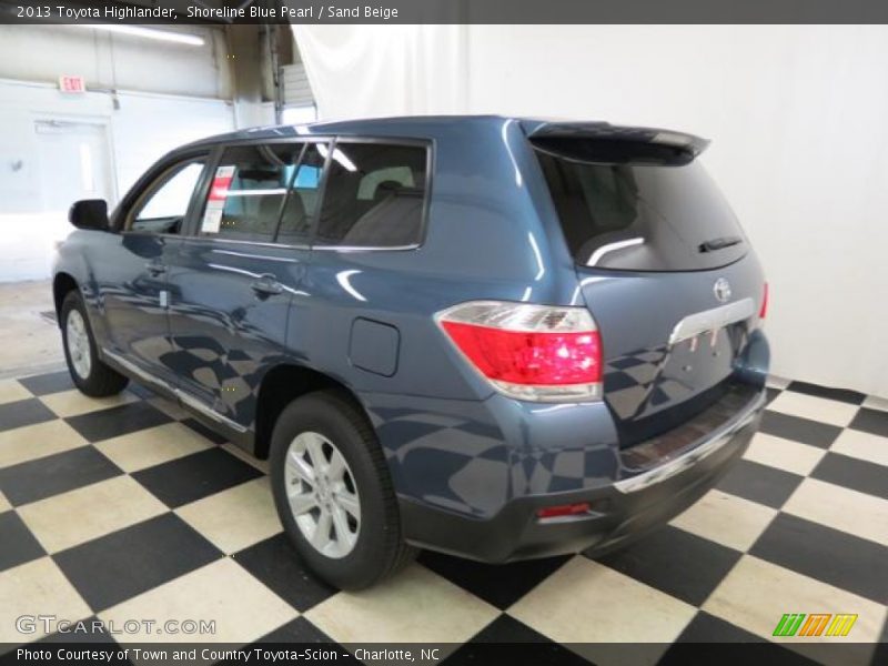 Shoreline Blue Pearl / Sand Beige 2013 Toyota Highlander