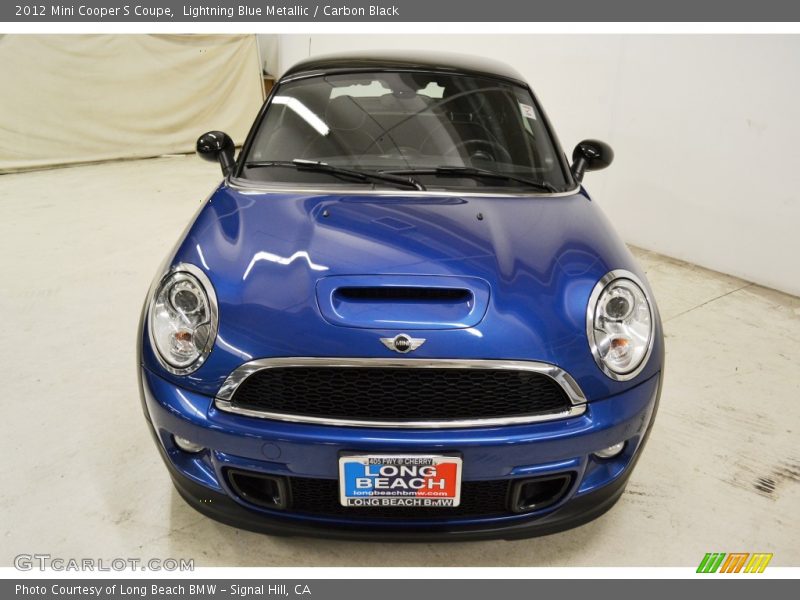 Lightning Blue Metallic / Carbon Black 2012 Mini Cooper S Coupe