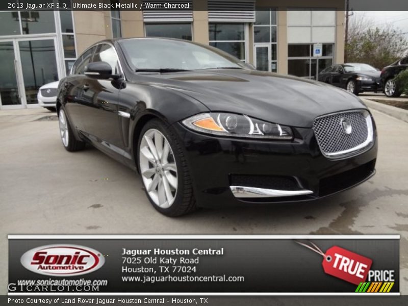 Ultimate Black Metallic / Warm Charcoal 2013 Jaguar XF 3.0