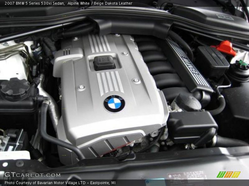 Alpine White / Beige Dakota Leather 2007 BMW 5 Series 530xi Sedan