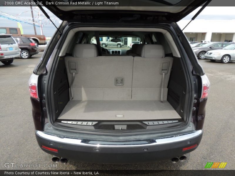 Dark Crimson Red Metallic / Light Titanium 2008 GMC Acadia SLE