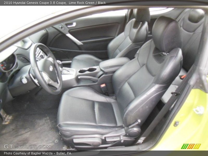 Front Seat of 2010 Genesis Coupe 3.8 Coupe