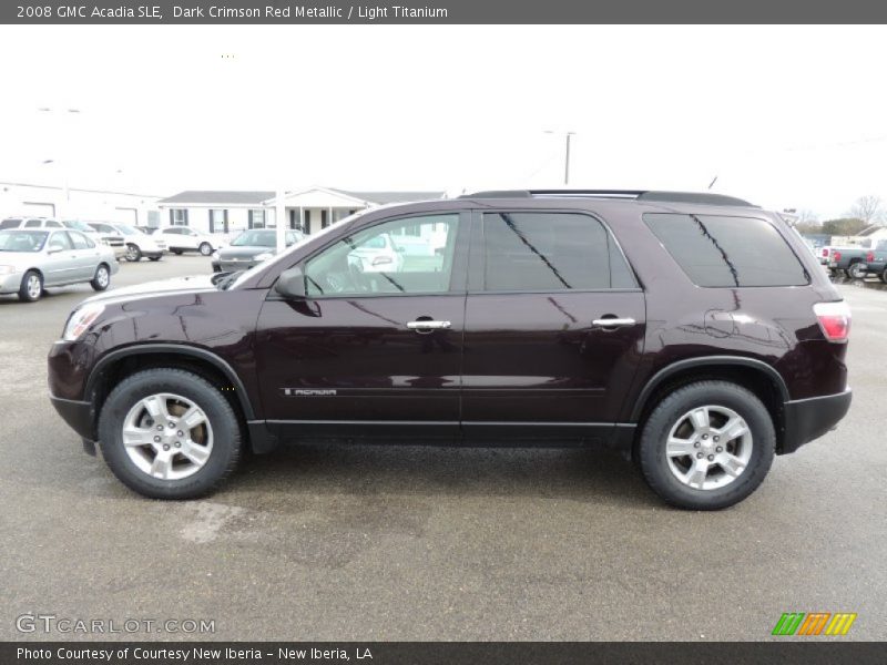  2008 Acadia SLE Dark Crimson Red Metallic