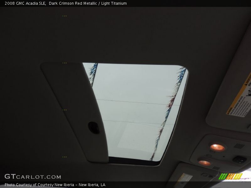 Dark Crimson Red Metallic / Light Titanium 2008 GMC Acadia SLE