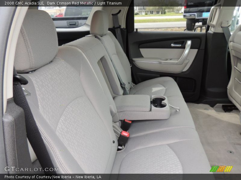 Dark Crimson Red Metallic / Light Titanium 2008 GMC Acadia SLE