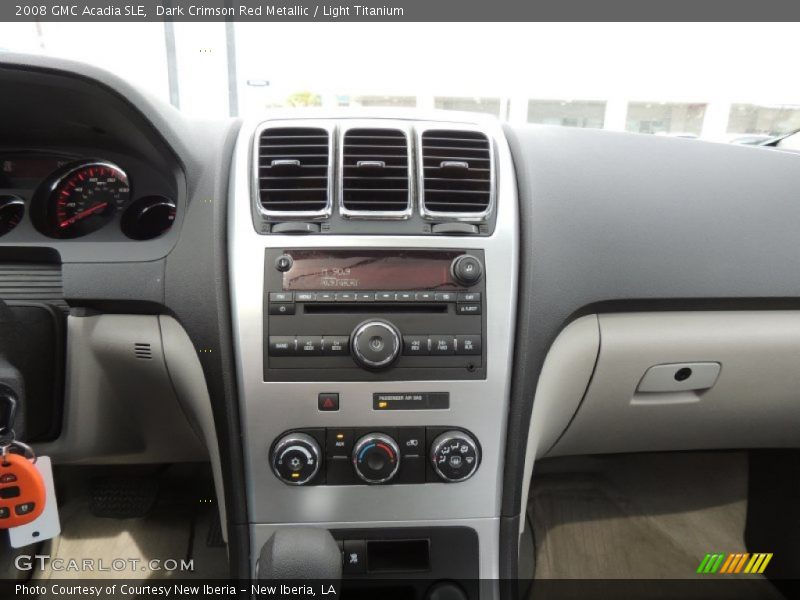 Dark Crimson Red Metallic / Light Titanium 2008 GMC Acadia SLE