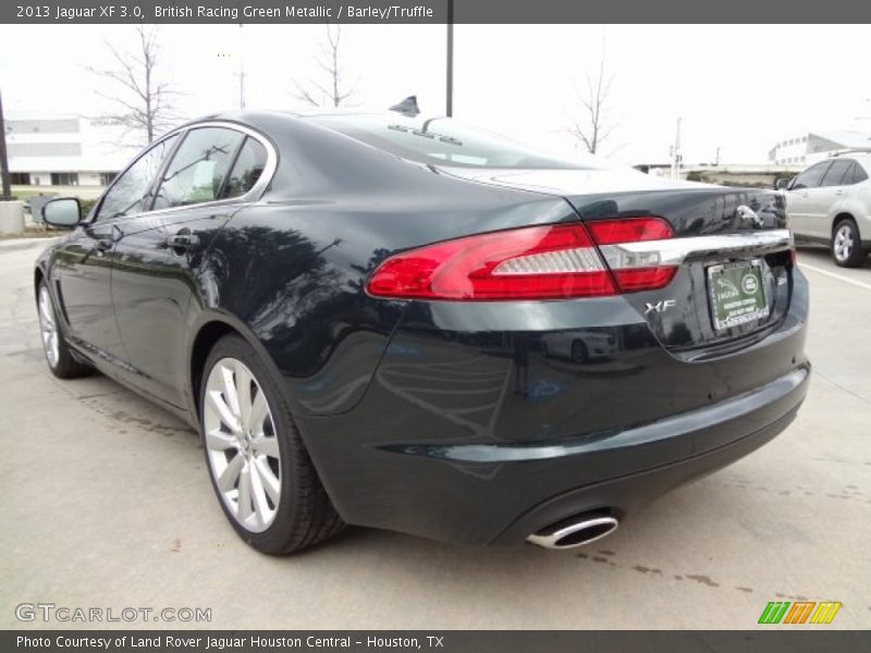 British Racing Green Metallic / Barley/Truffle 2013 Jaguar XF 3.0