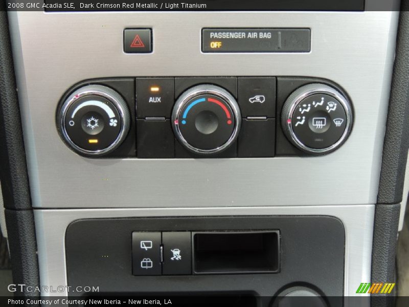 Controls of 2008 Acadia SLE