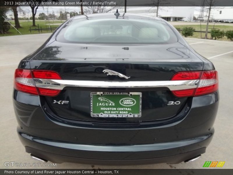 British Racing Green Metallic / Barley/Truffle 2013 Jaguar XF 3.0