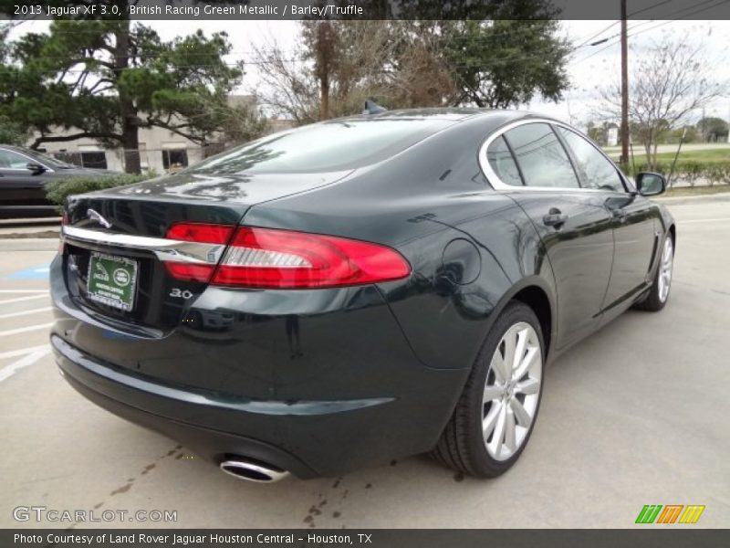 British Racing Green Metallic / Barley/Truffle 2013 Jaguar XF 3.0