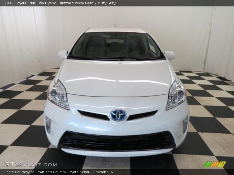 Blizzard White Pearl / Misty Gray 2013 Toyota Prius Two Hybrid