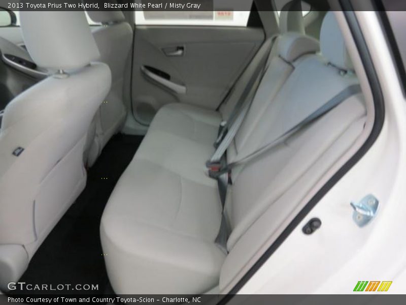 Blizzard White Pearl / Misty Gray 2013 Toyota Prius Two Hybrid