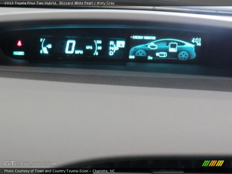 Blizzard White Pearl / Misty Gray 2013 Toyota Prius Two Hybrid