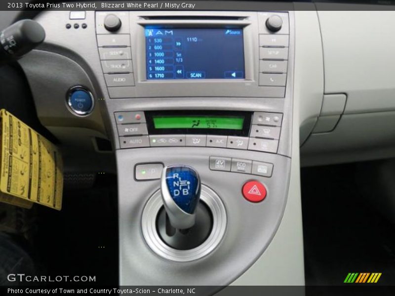 Blizzard White Pearl / Misty Gray 2013 Toyota Prius Two Hybrid
