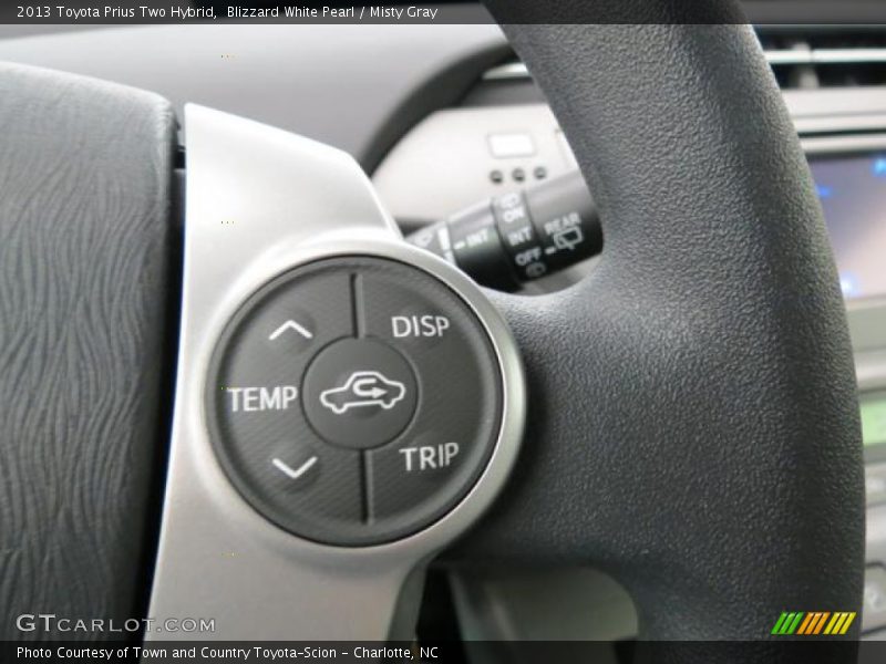 Blizzard White Pearl / Misty Gray 2013 Toyota Prius Two Hybrid