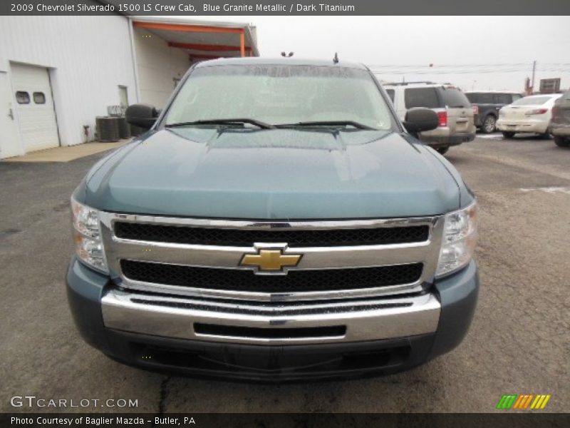 Blue Granite Metallic / Dark Titanium 2009 Chevrolet Silverado 1500 LS Crew Cab
