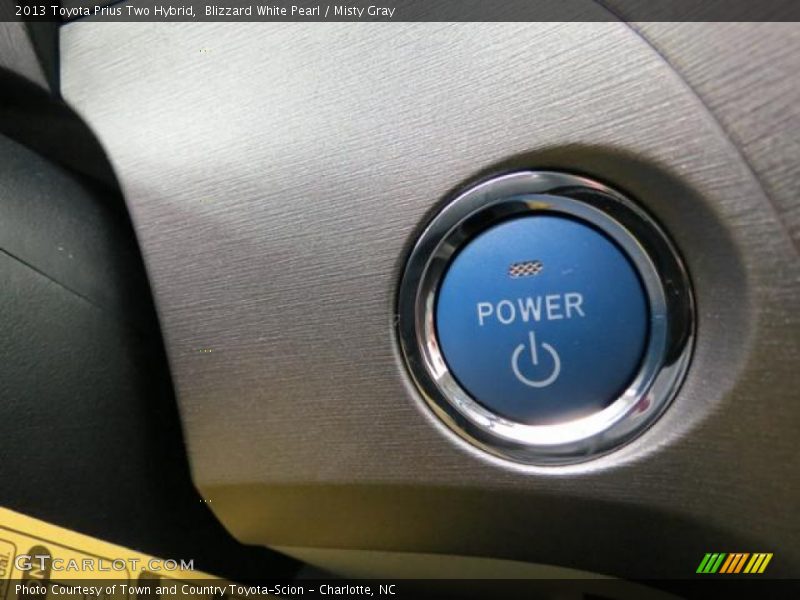 Blizzard White Pearl / Misty Gray 2013 Toyota Prius Two Hybrid