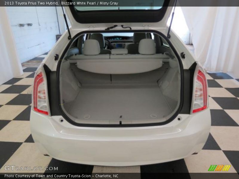 Blizzard White Pearl / Misty Gray 2013 Toyota Prius Two Hybrid