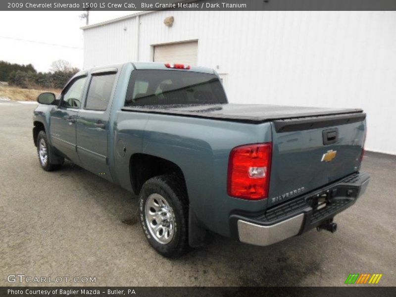 Blue Granite Metallic / Dark Titanium 2009 Chevrolet Silverado 1500 LS Crew Cab