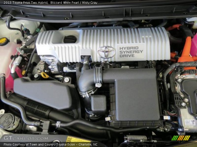 Blizzard White Pearl / Misty Gray 2013 Toyota Prius Two Hybrid