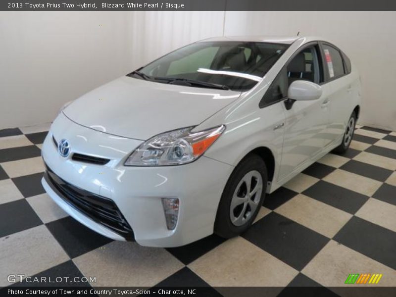 Blizzard White Pearl / Bisque 2013 Toyota Prius Two Hybrid