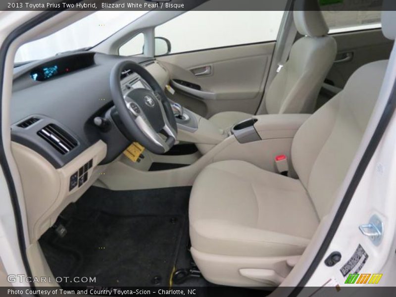 Blizzard White Pearl / Bisque 2013 Toyota Prius Two Hybrid