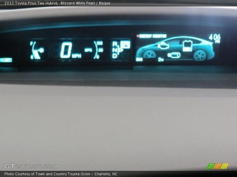 Blizzard White Pearl / Bisque 2013 Toyota Prius Two Hybrid
