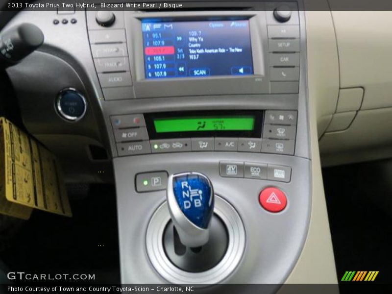 Blizzard White Pearl / Bisque 2013 Toyota Prius Two Hybrid