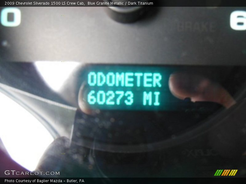 Blue Granite Metallic / Dark Titanium 2009 Chevrolet Silverado 1500 LS Crew Cab