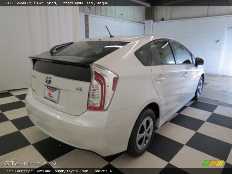 Blizzard White Pearl / Bisque 2013 Toyota Prius Two Hybrid