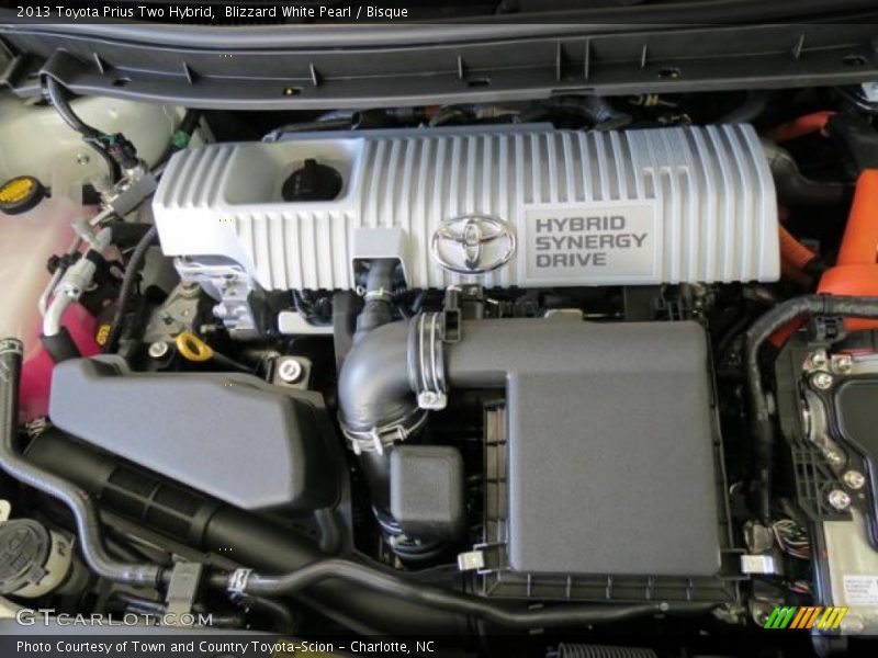 Blizzard White Pearl / Bisque 2013 Toyota Prius Two Hybrid