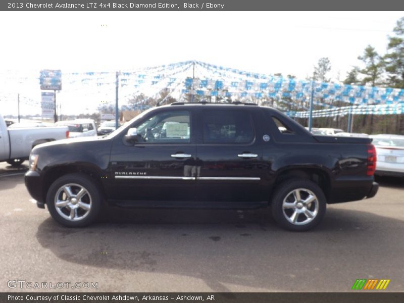 Black / Ebony 2013 Chevrolet Avalanche LTZ 4x4 Black Diamond Edition