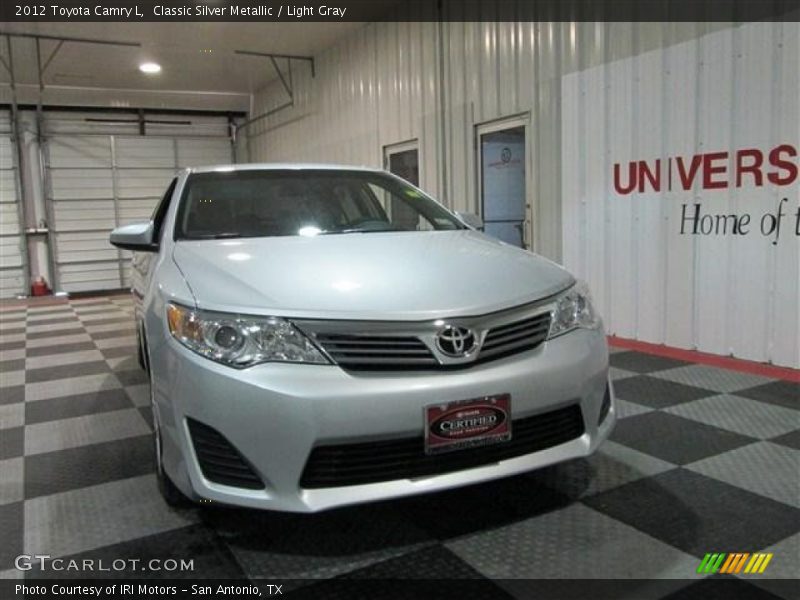 Classic Silver Metallic / Light Gray 2012 Toyota Camry L