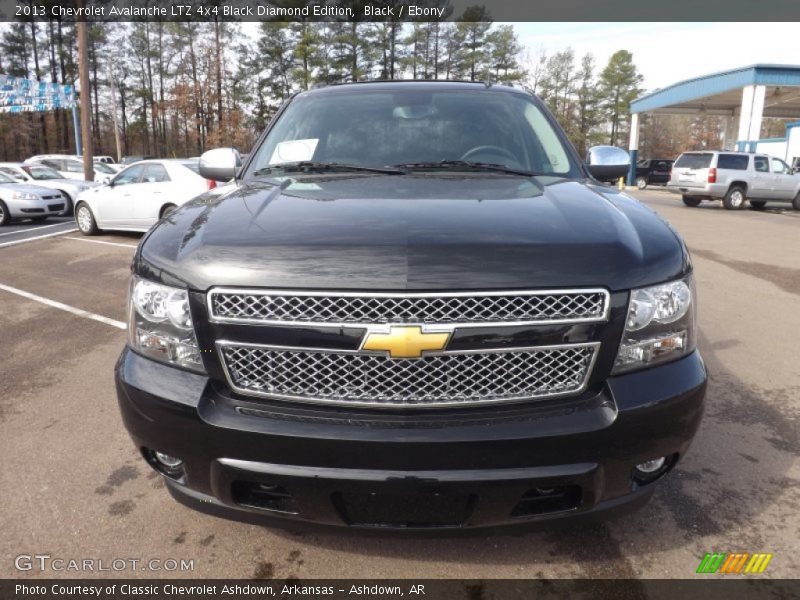 Black / Ebony 2013 Chevrolet Avalanche LTZ 4x4 Black Diamond Edition