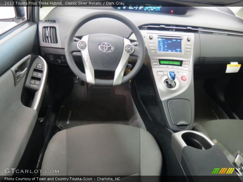 Classic Silver Metallic / Dark Gray 2013 Toyota Prius Three Hybrid