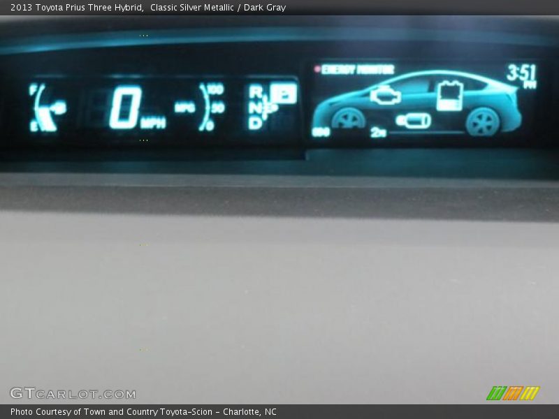 Classic Silver Metallic / Dark Gray 2013 Toyota Prius Three Hybrid