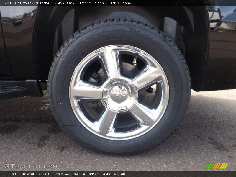 Black / Ebony 2013 Chevrolet Avalanche LTZ 4x4 Black Diamond Edition